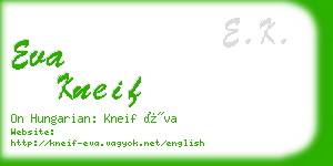 eva kneif business card